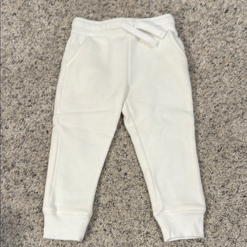 Kids Cream Jogger Pants